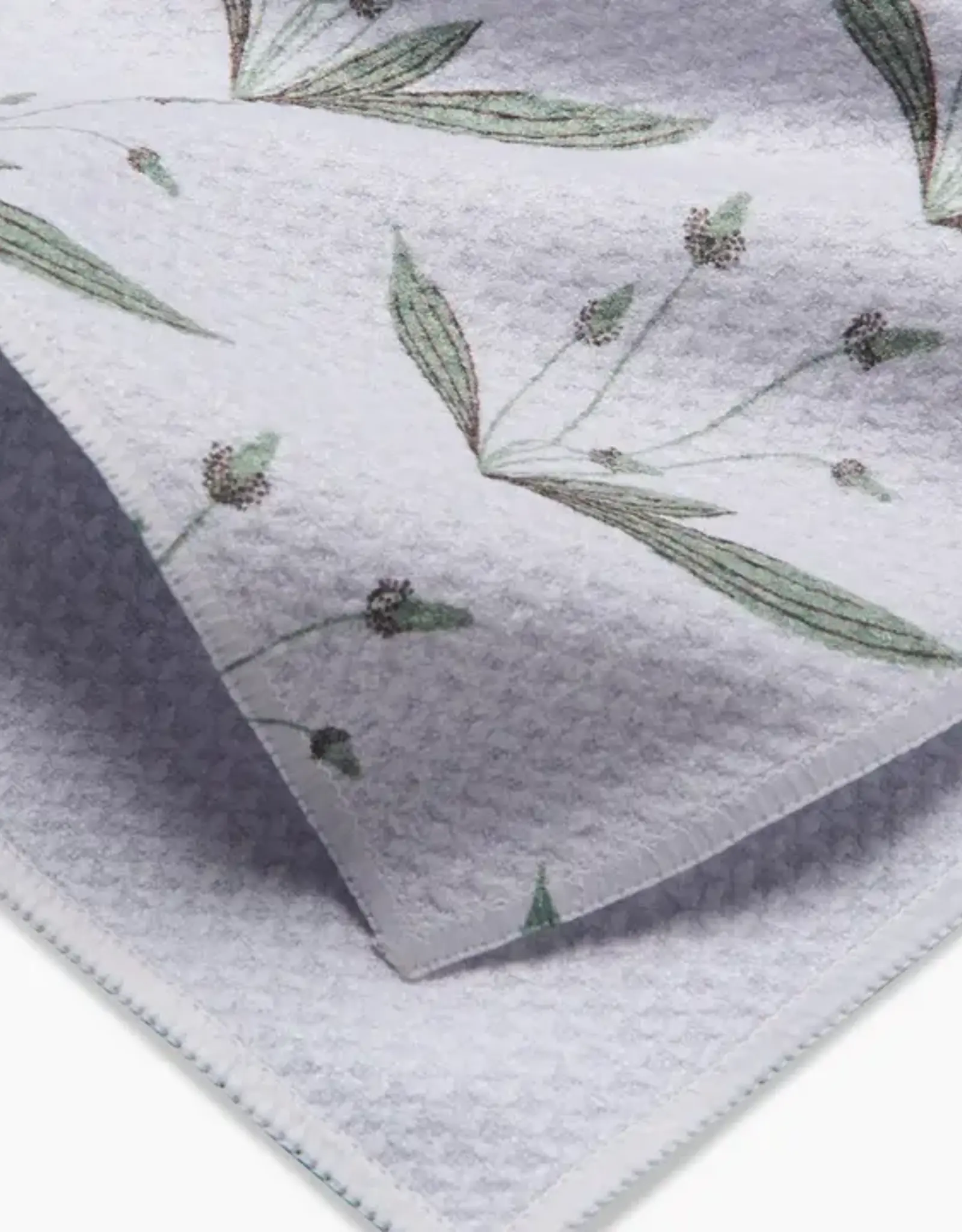 Geometry Tea Towel- Wild Leaves Green