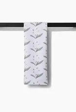 Geometry Tea Towel- Wild Leaves Green