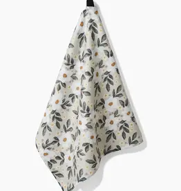 Geometry Tea Towel- Painted Spring Flowers