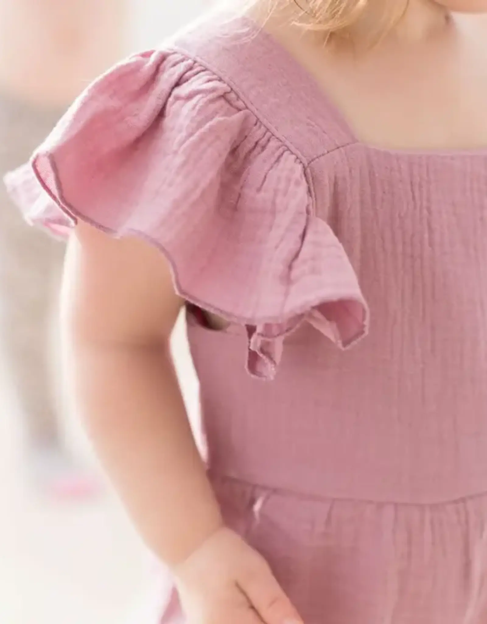 Mila & Co Flutter Jumpsuit, Mauve