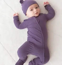 Mila & Co Jersey Footie, Elderberry