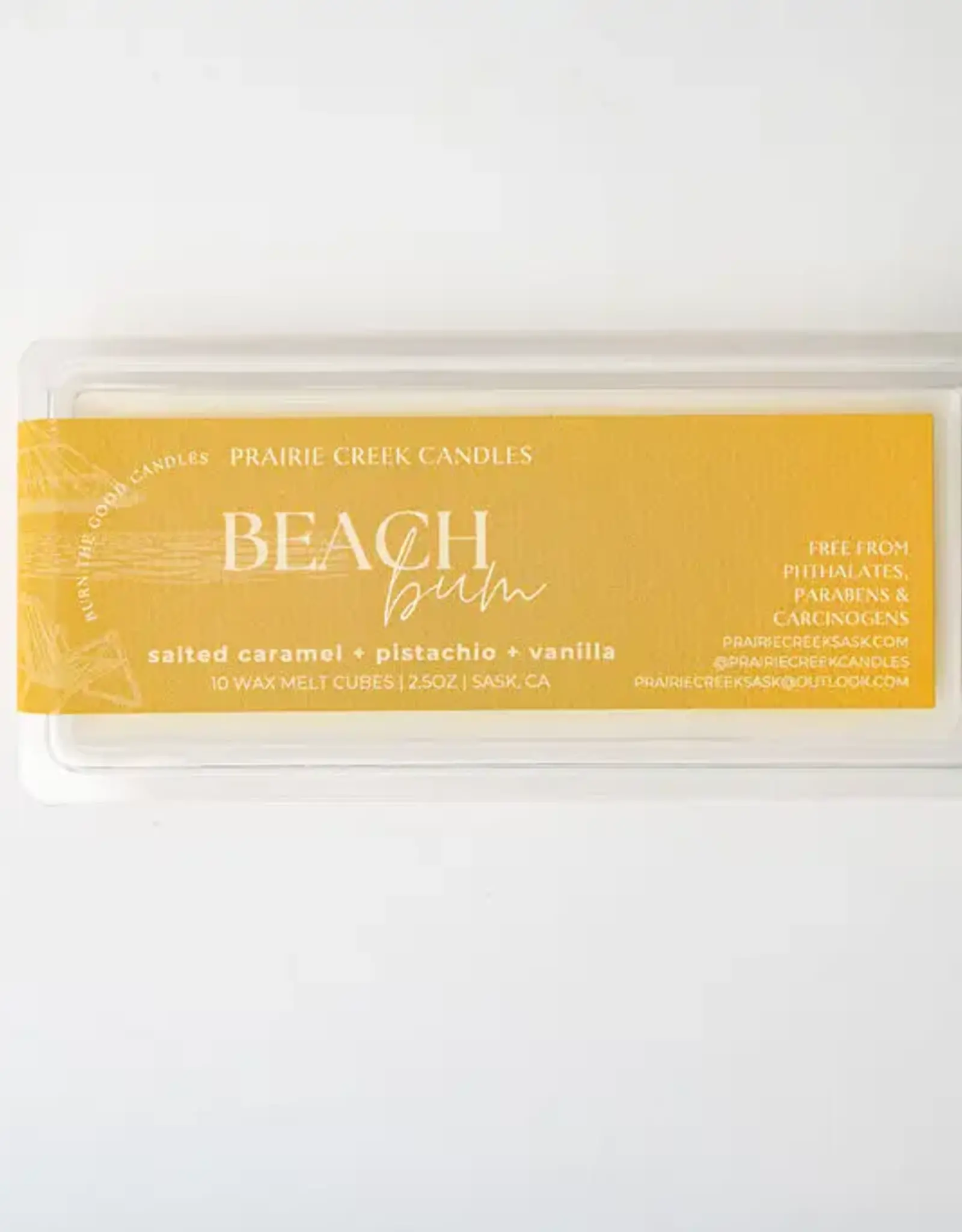 Prairie Creek Candles Wax Melts, Beach Bum