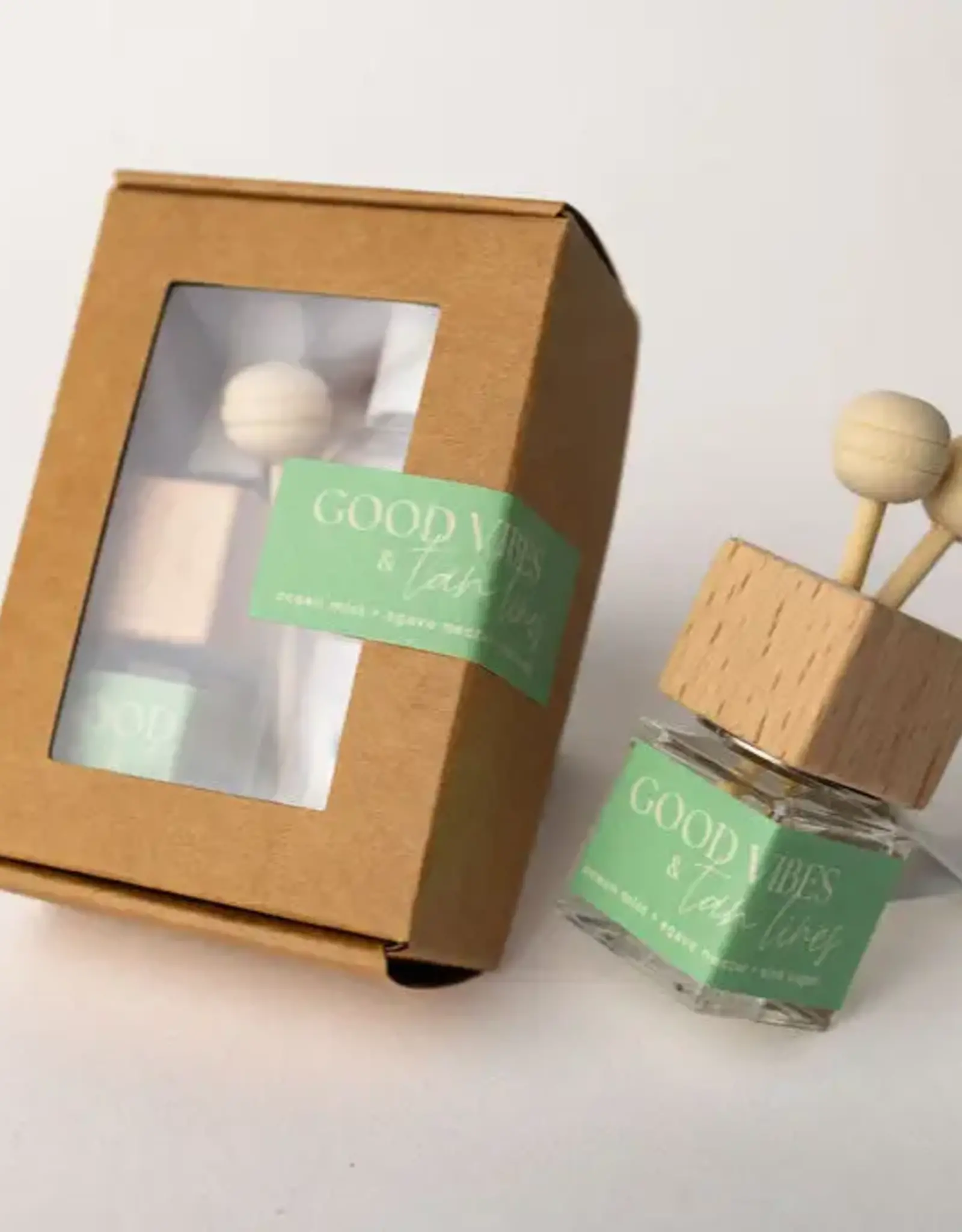 Prairie Creek Candles Car Diffuser, Good Vibes