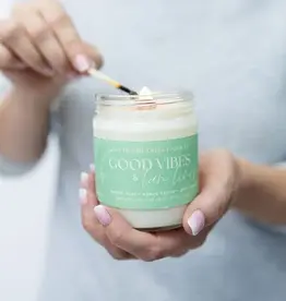 Prairie Creek Candles Wood Wick Candle, Good Vibes 8oz