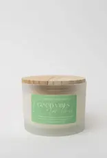 Prairie Creek Candles Wood Wick Candle, Good Vibes 16oz