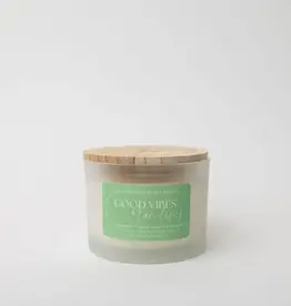 Prairie Creek Candles Wood Wick Candle, Good Vibes 16oz