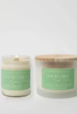 Prairie Creek Candles Wood Wick Candle, Good Vibes 16oz