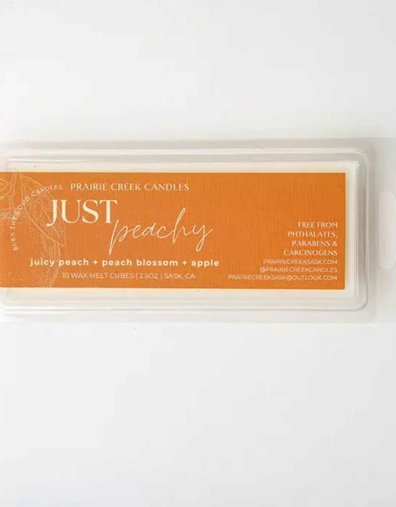 Prairie Creek Candles Wax Melts, Just Peachy