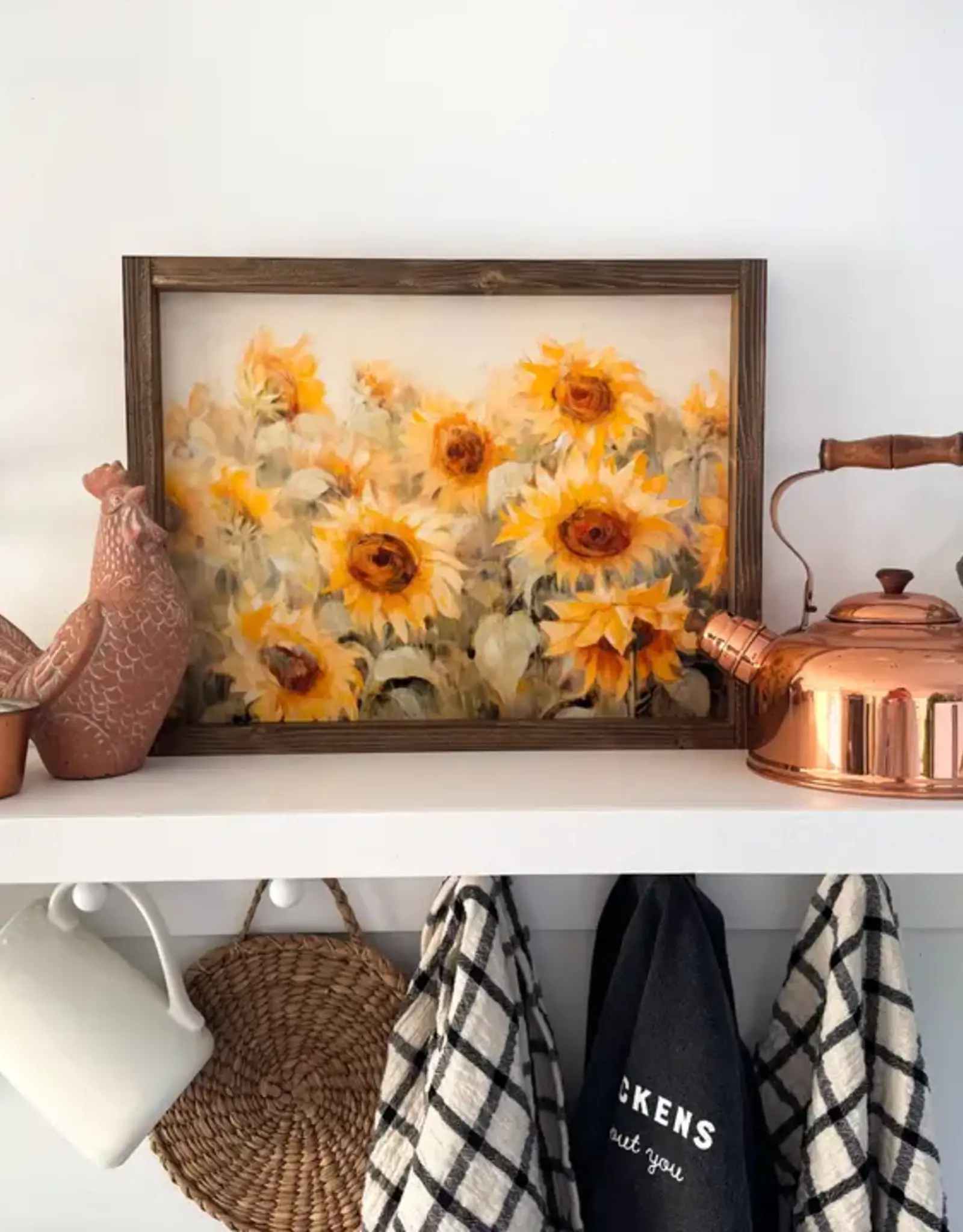Ashwood Designs Framed Art Print, 9x11-Sunflower Print