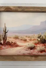 Ashwood Designs Framed Art Print, 9x11-Pink Desert