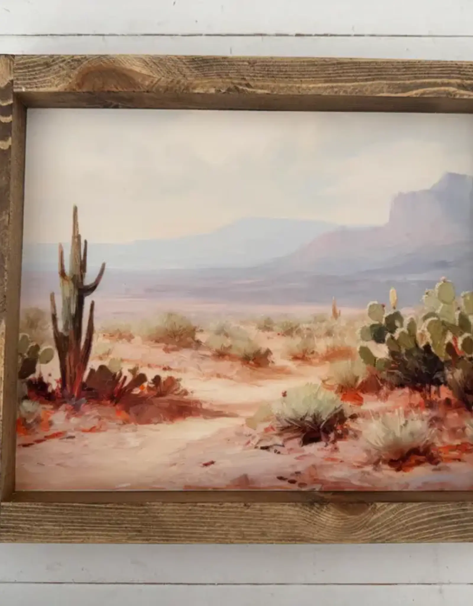 Ashwood Designs Framed Art Print, 9x11-Pink Desert