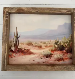 Ashwood Designs Framed Art Print, 9x11-Pink Desert