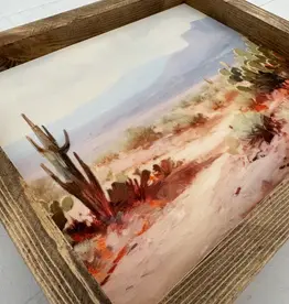 Ashwood Designs Framed Art Print, 17x13-Pink Desert