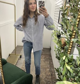 Hairline Stripe Button Down Shirt