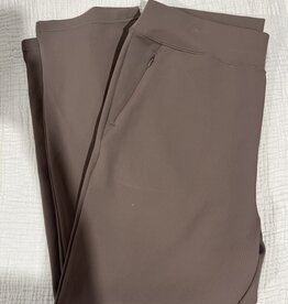 Mono B Ribbed Tapered Pant, Deep Taupe (S-3X)