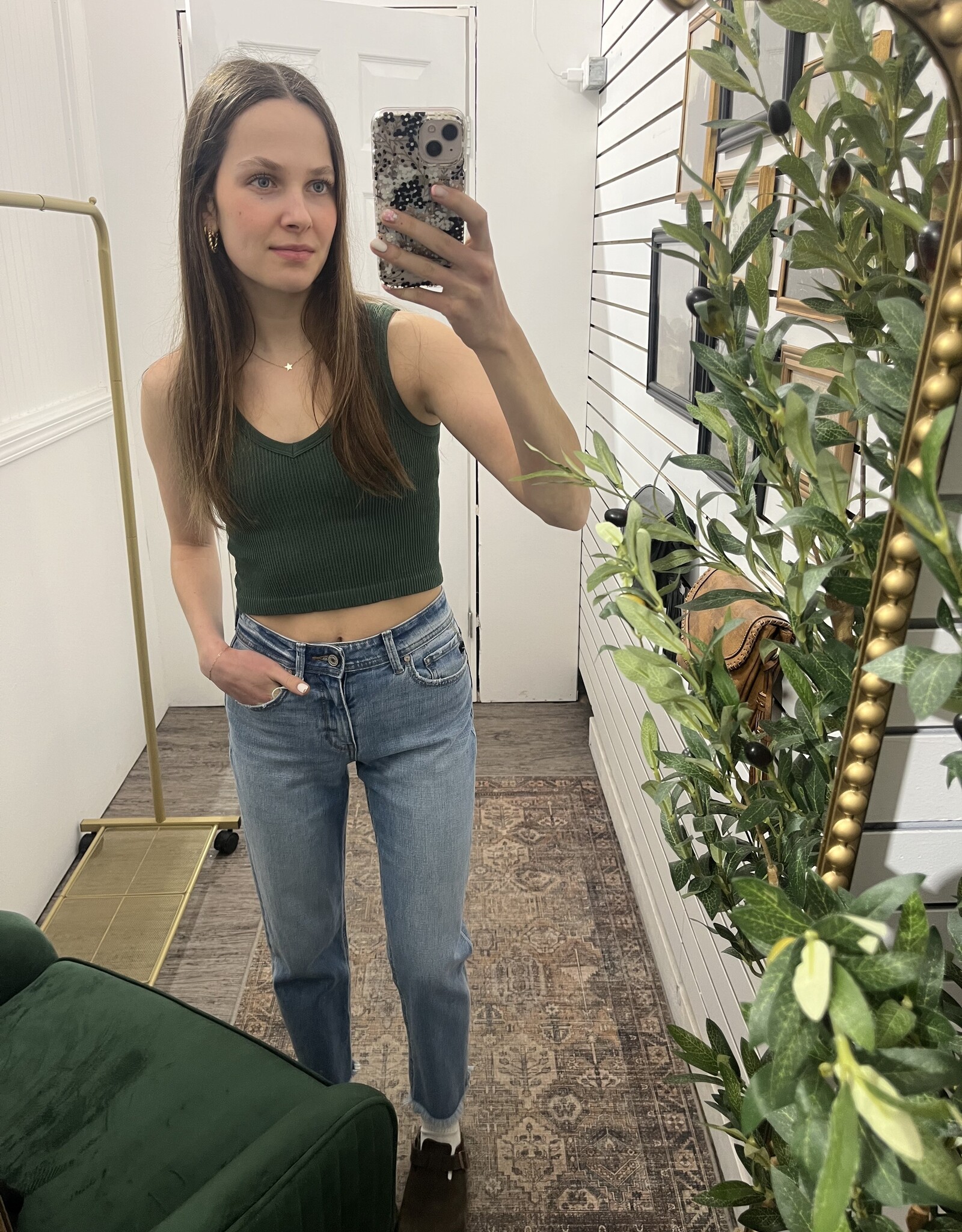 Mono B Seamless Cropped Tank Top