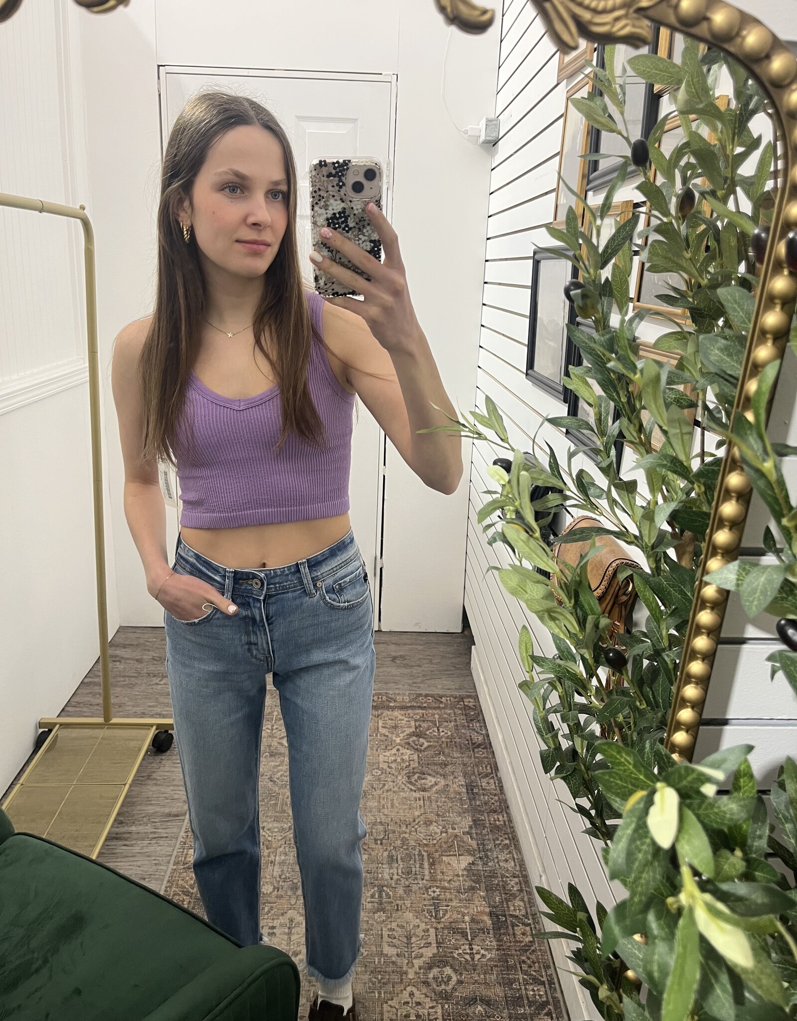 Mono B Seamless Cropped Tank Top