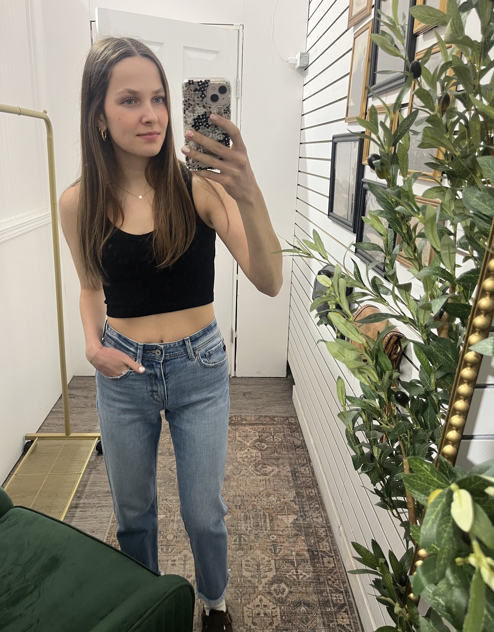 Mono B Seamless Cropped Tank Top