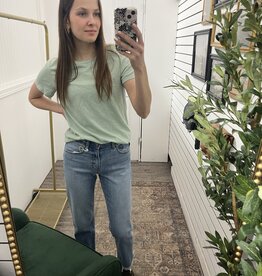 The Sienna Slub Tee, Watercress