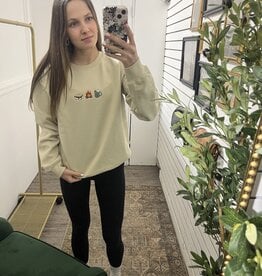 Wild Rose Designs Smores and Campfire Crewneck
