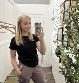 Mono B Essential Cuffed Joggers, Mauve