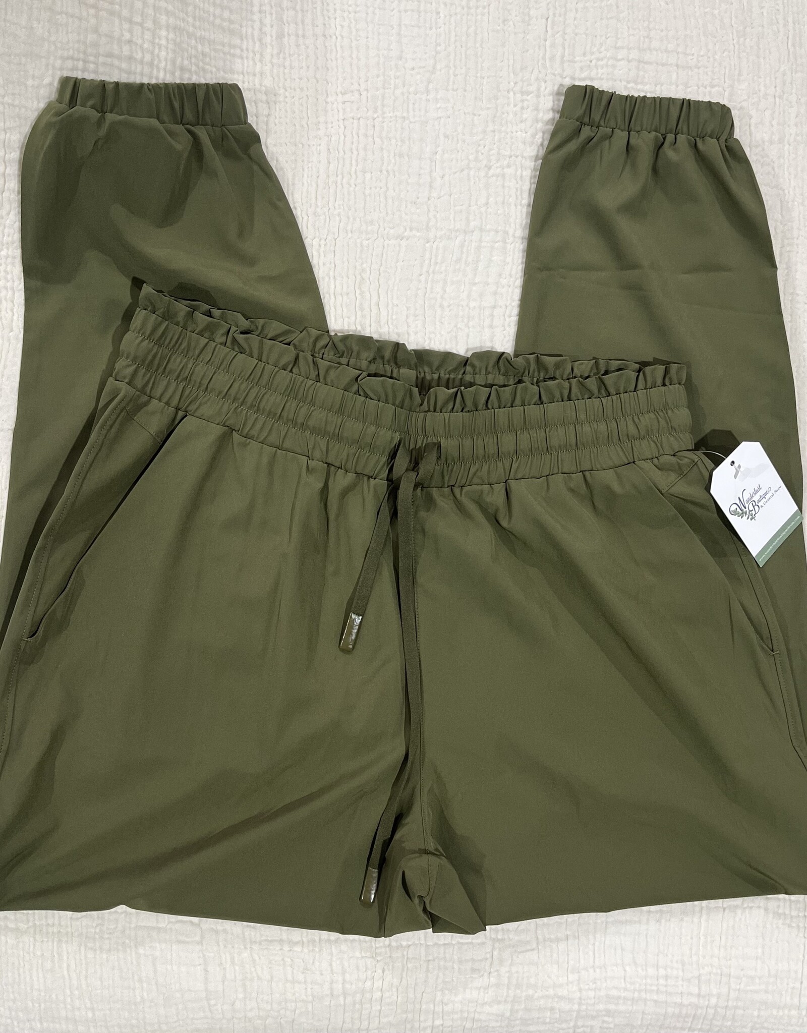 Mono B PLUS, Essential Cuffed Joggers, Ivy Green