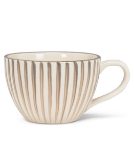 Cabana Stripe Mug, Grey