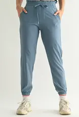 Mono B Essential Cuffed Joggers, Blue