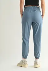 Mono B Essential Cuffed Joggers, Blue