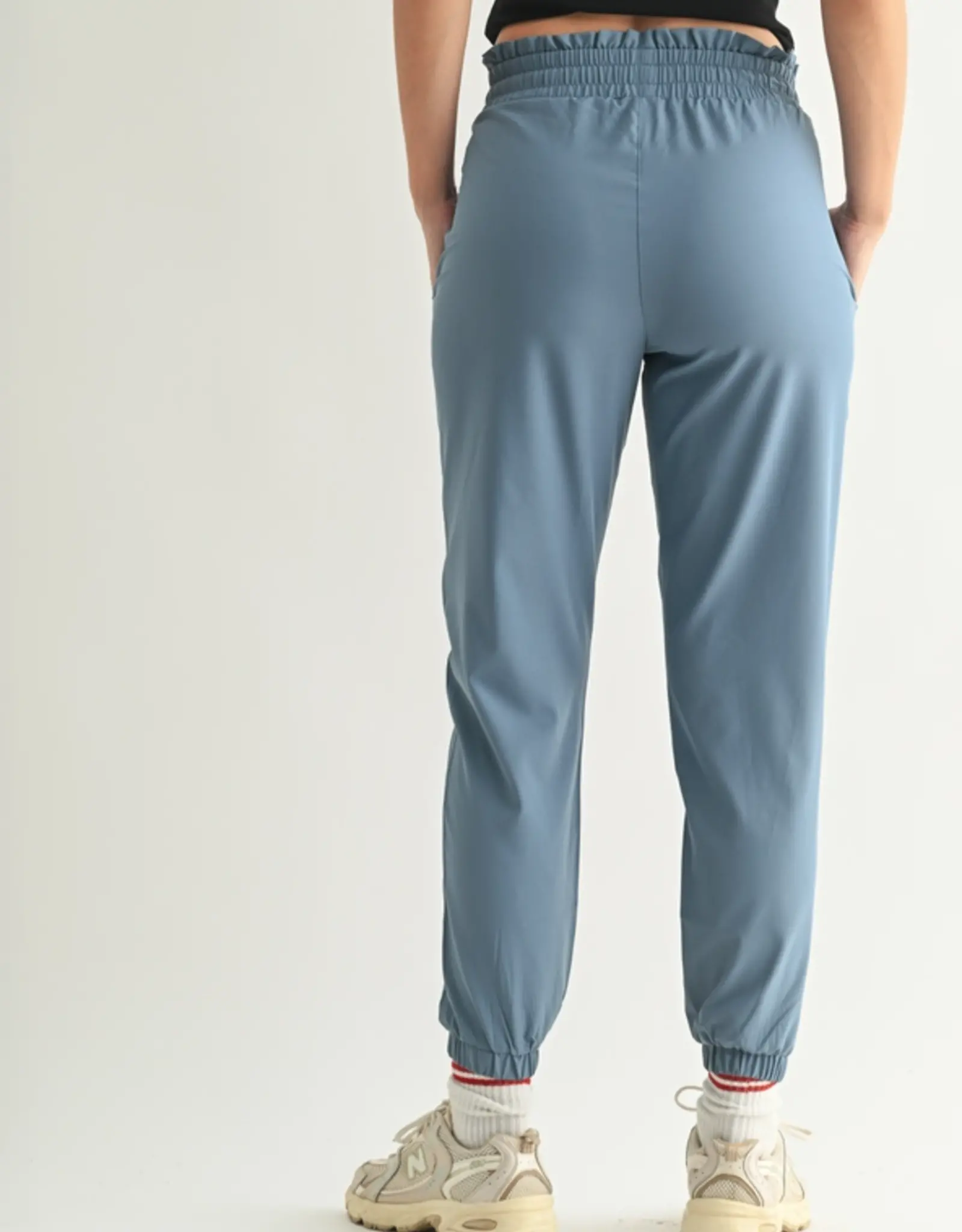 Mono B Essential Cuffed Joggers, Blue