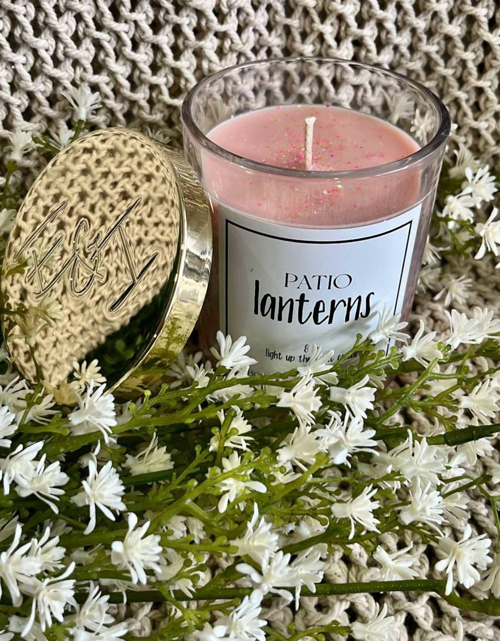 Ebony & Ivory Patio Lanterns 8oz Candle