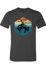 Rodeo Ranch Retro Sunset T-Shirt, Deep Heather