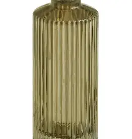 Pine Centre/Adv Vase, Ribbed Hunter Green