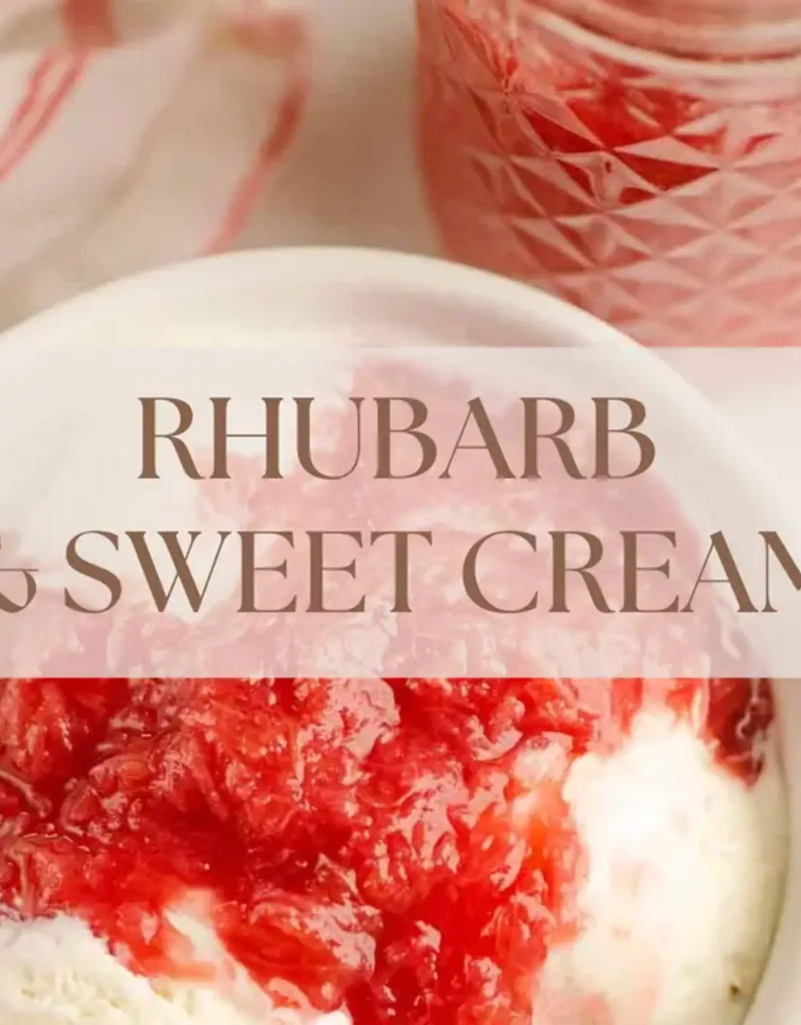 Prairie Creek Candles Wax Melts, Rhubarb Sweet Cream