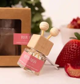 Prairie Creek Candles Car Diffuser, Rhubarb Sweet Cream