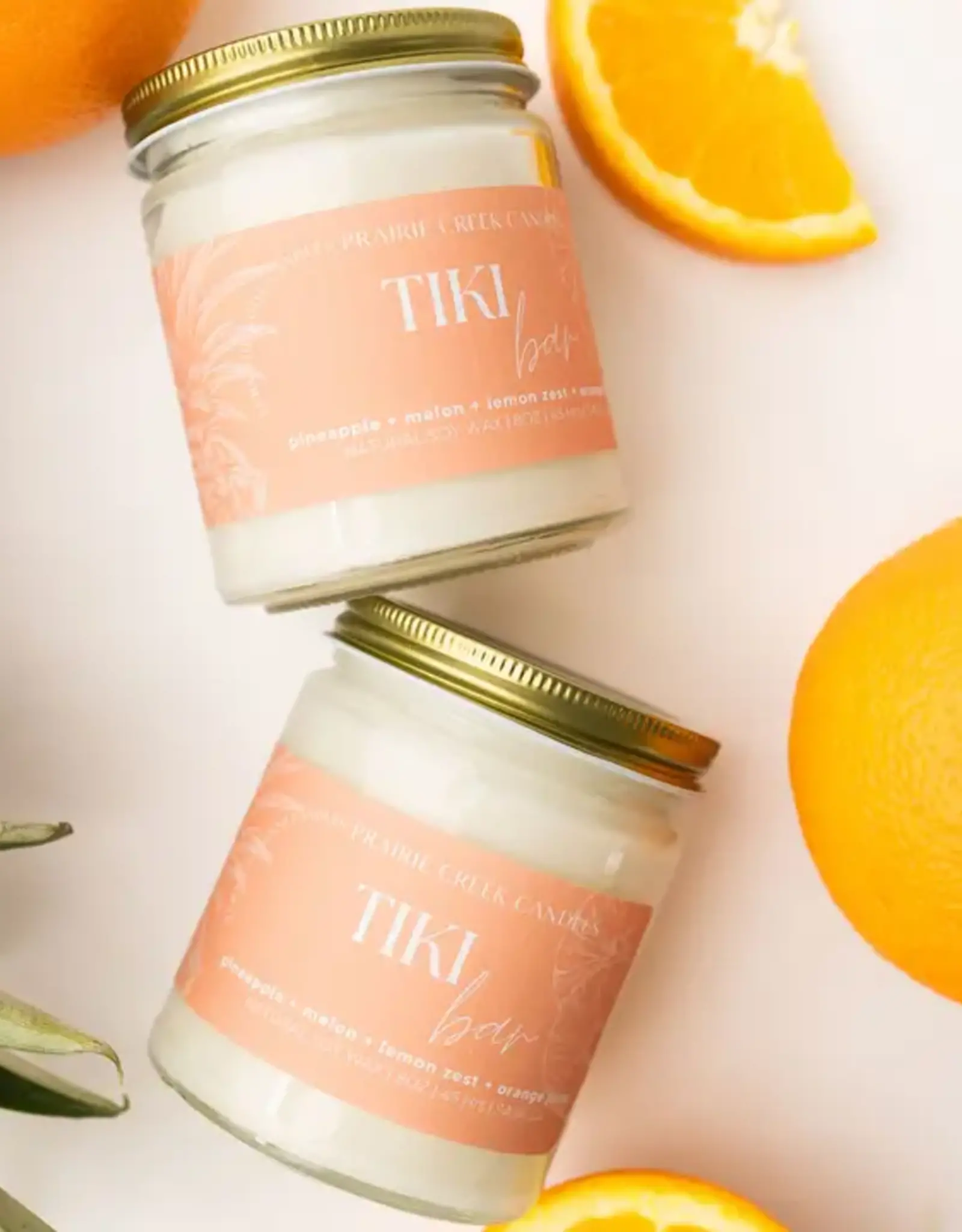 Prairie Creek Candles Wood Wick Candle, Tiki Bar 8oz