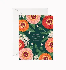 Linden Paper Co Card, Zinnia Happy Birthday