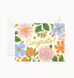 Linden Paper Co Card, Congrats Summer Garden