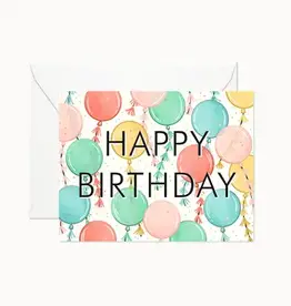 Linden Paper Co Card, Balloon Birthday