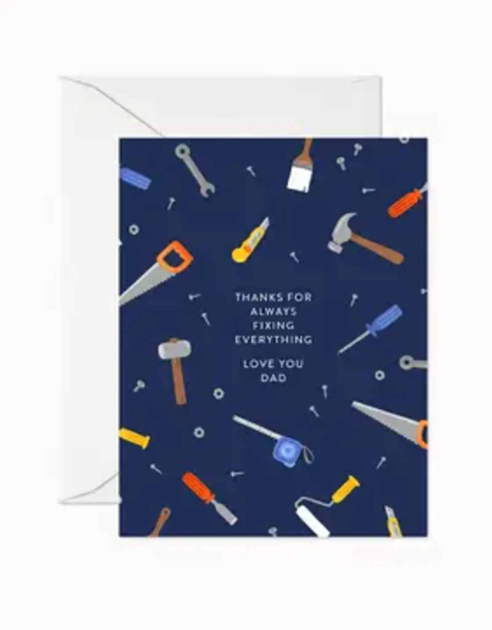 Linden Paper Co Card, Dads Tools