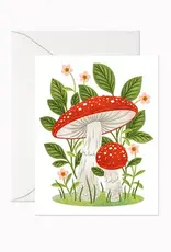 Linden Paper Co Card, Fly Agaric Mushrooms