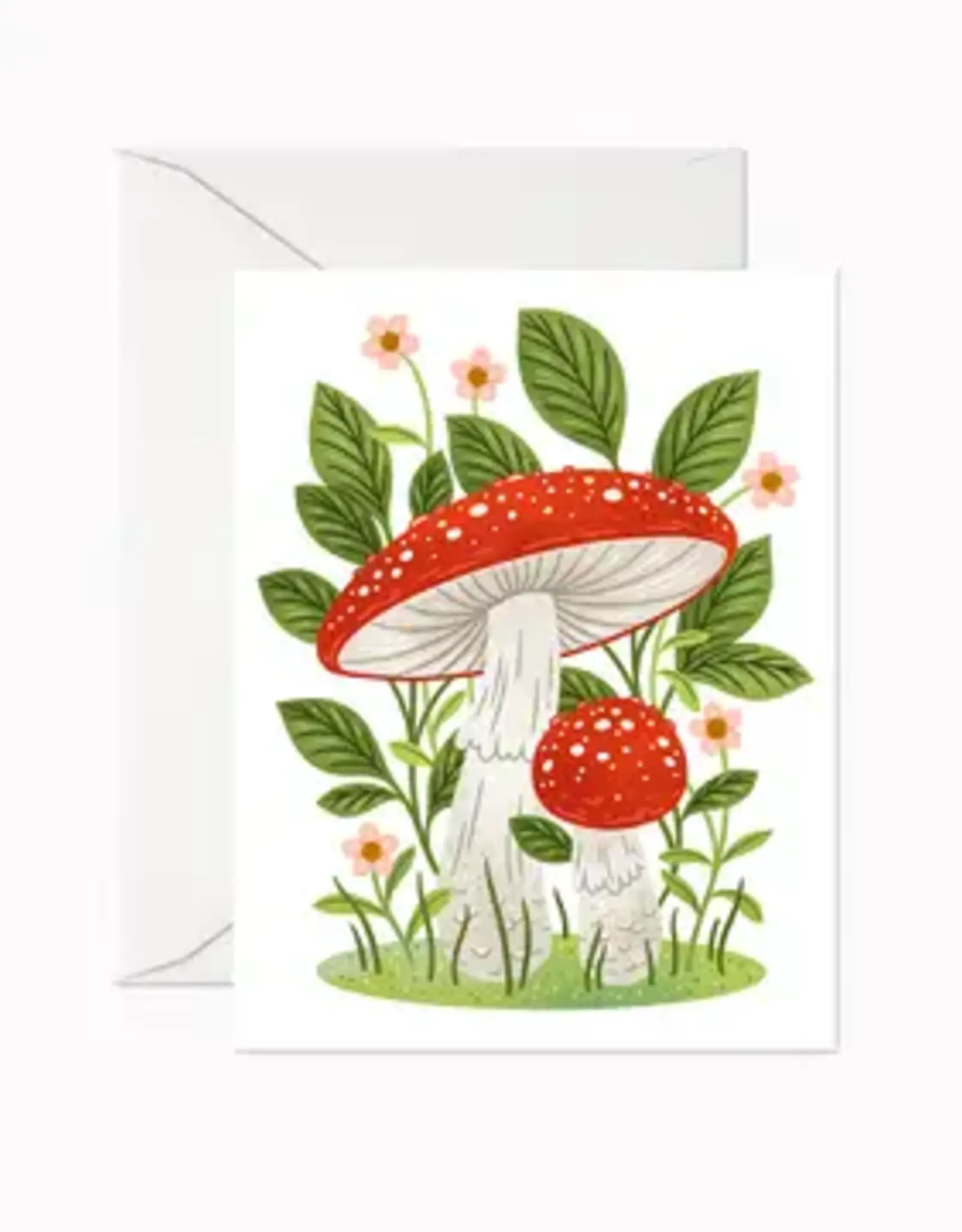 Linden Paper Co Card, Fly Agaric Mushrooms