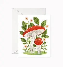 Linden Paper Co Card, Fly Agaric Mushrooms