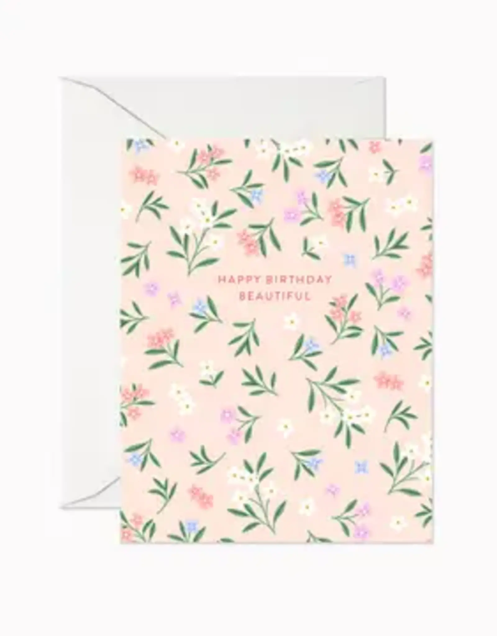 Linden Paper Co Card, Happy Birthday Beautiful