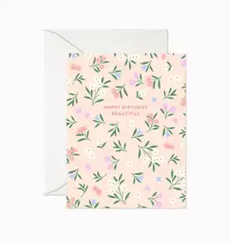 Linden Paper Co Card, Happy Birthday Beautiful