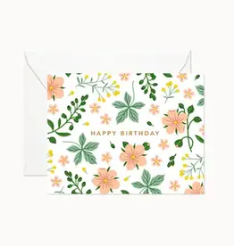 Linden Paper Co Card, Wild Garden Birthday