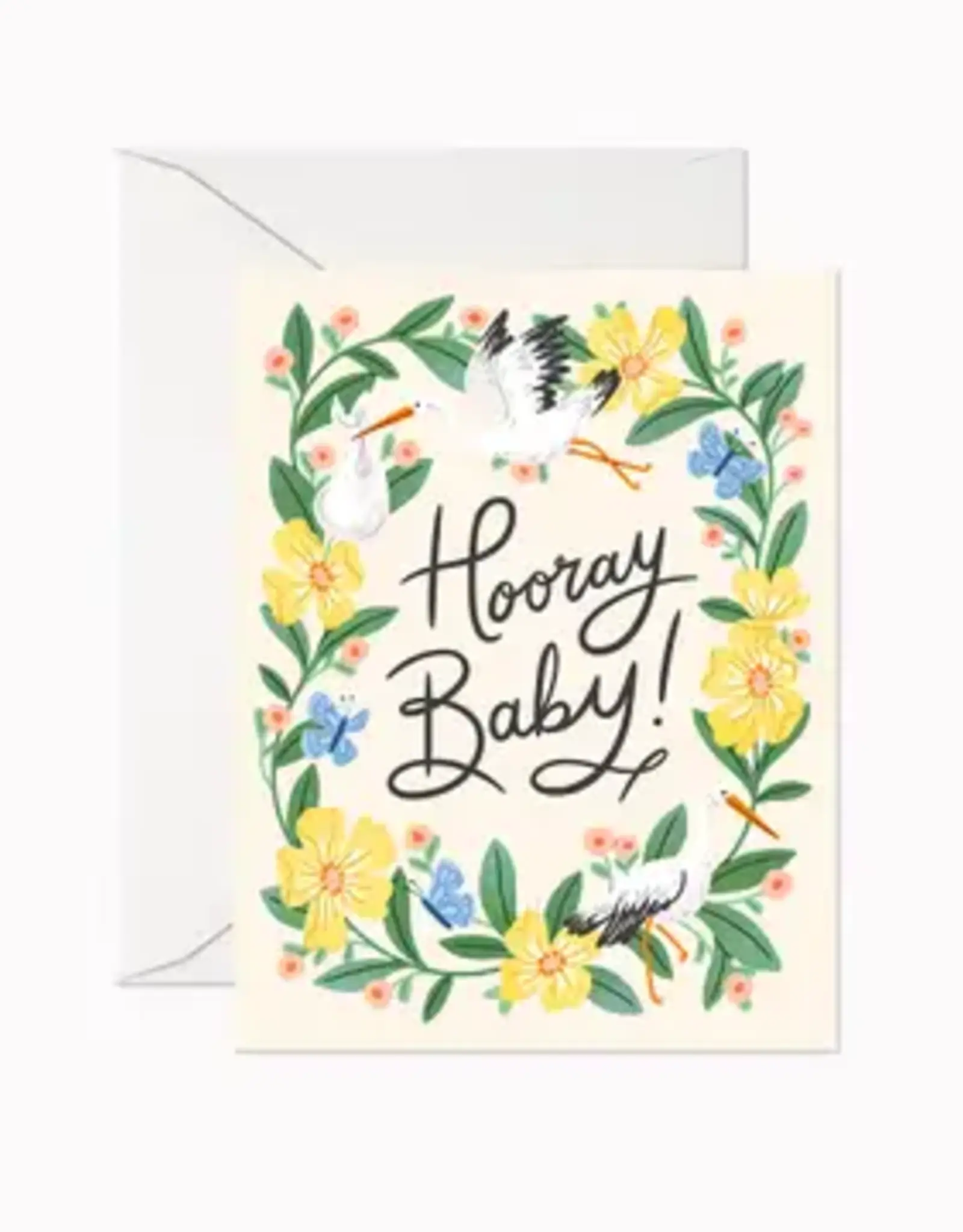 Linden Paper Co Card, Hooray Baby