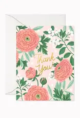 Linden Paper Co Card, Thank You Ranunculus