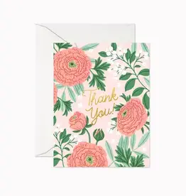 Linden Paper Co Card, Thank You Ranunculus
