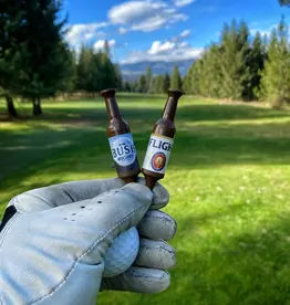 Putt Light Golf Co Beer Bottle Golf Tees, Bush Right